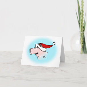 クリスマスのブタカード シーズンカード