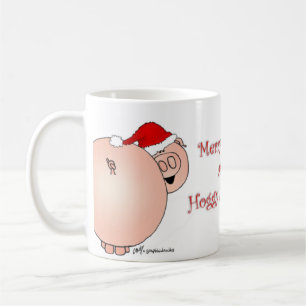 クリスマスのブタ! コーヒーマグカップ