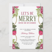 クリスマスのブライダルシャワーに招待しよう 招待状 (正面)