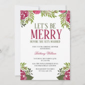 クリスマスのブライダルシャワーに招待しよう 招待状 (正面)