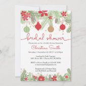 クリスマスのブライダルシャワー招待状 招待状 (正面)