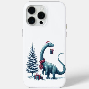 クリスマスのブラキオサウルス iPhone 15 PRO MAXケース
