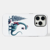 クリスマスのブラキオサウルス iPhoneケース (裏面横)