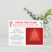 クリスマスのブランチのクッキー交換 招待状 (スタンド正面)
