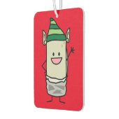 クリスマスのブリトーの小妖精や小人の耳の帽子の振るこんにちは カーエアーフレッシュナー (左)