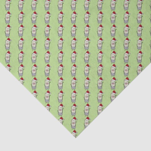 クリスマスのブリトーの振るこんにちはのサンタの帽子の休日 薄葉紙 (詳細)