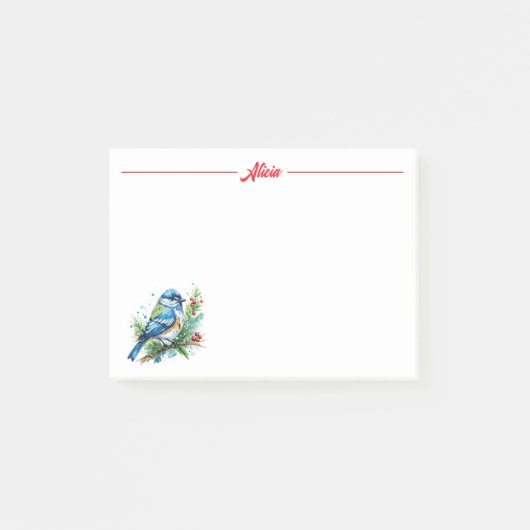 クリスマスのブルーバード ポストイット (正面)