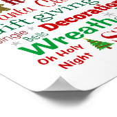 クリスマスのプリント ポスター (角)