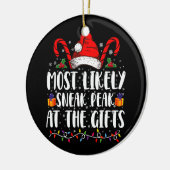 クリスマスのプレゼントでピークを過ごす可能性が最も高い セラミックオーナメント (左)