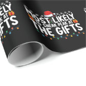 クリスマスのプレゼントでピークを過ごす可能性が最も高い ラッピングペーパー (ロールコーナー)