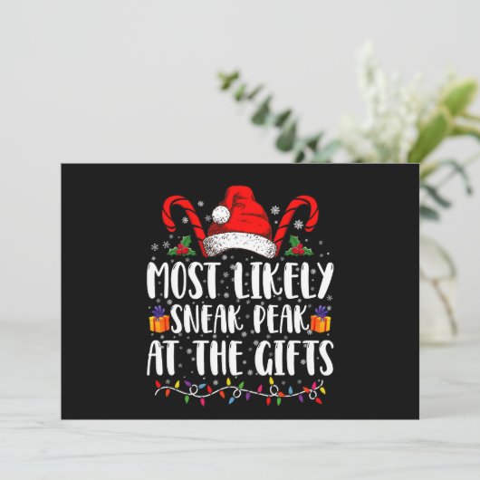 クリスマスのプレゼントでピークを過ごす可能性が最も高い 招待状 (スタンド正面)