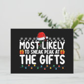 クリスマスのプレゼントでピークを過ごす可能性が最も高い 招待状 (スタンド正面)