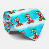 クリスマスのプレゼントと雪の中のジャック・ラッセル ネクタイ (ロール)