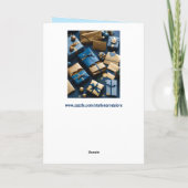 クリスマスのプレゼントのグリーティングカード シーズンカード (裏面)