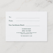 クリスマスのプレゼントは|の冬の雪片を証明します 割引カード (裏面)