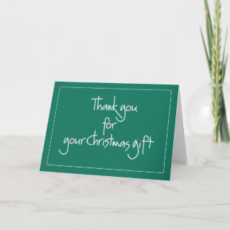 クリスマスのプレゼントをありがとう サンキューカード