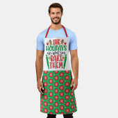 クリスマスのプレゼントを作る エプロン (着用した状態)