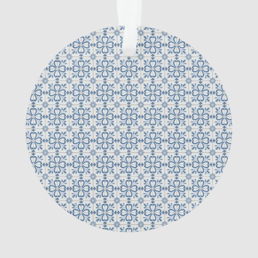 クリスマスのプレゼントを持つポルトガルのオンドリ オーナメント (裏面)