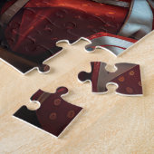 クリスマスのプレゼントを贈るハバニーズの犬 ジグソーパズル (側面)