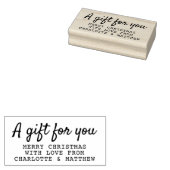 クリスマスのプレゼントパーソナライズされた ラバースタンプ (押印)