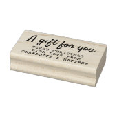 クリスマスのプレゼントパーソナライズされた ラバースタンプ (スタンプ)