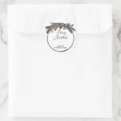 クリスマスのプレゼント封筒の休日の願い スクエアシール (バッグ)