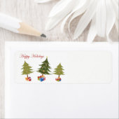 クリスマスのプレゼント – ハッピーホリデー！ ラベル (インサイチュ)