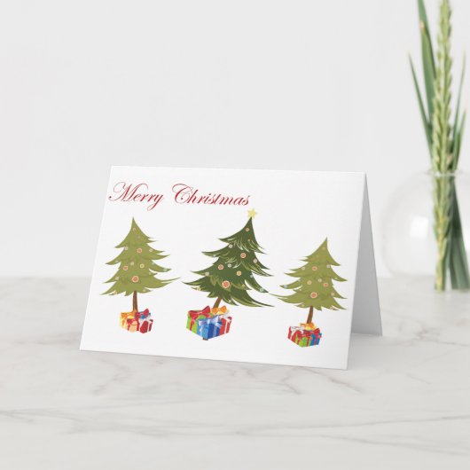 クリスマスのプレゼント – メリークリスマス シーズンカード (正面)