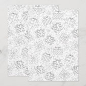 クリスマスのプレゼント 3 サンキューカード (正面/裏面)