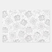 クリスマスのプレゼント 3 ラッピングペーパーシート (正面3)