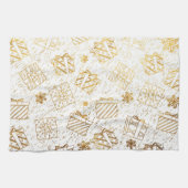 クリスマスのプレゼント 4 キッチンタオル (横)