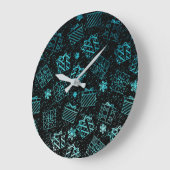 クリスマスのプレゼント 9 ラージ壁時計 (傾斜)