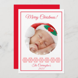 クリスマスのプレートスノーフレーク写真ホリデー