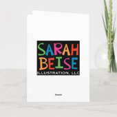 クリスマスのプードルの挨拶状 シーズンカード (裏面)