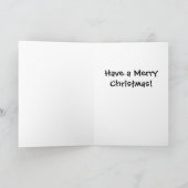 クリスマスのプードルの挨拶状 シーズンカード (内部)