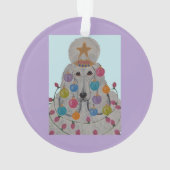 クリスマスのプードル オーナメント (裏面)