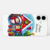 クリスマスのヘッジホッグ カスタマイズ可能 Case-Mate iPhoneケース (裏面 (横))