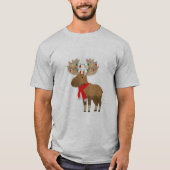 クリスマスのヘラジカTシャツ Tシャツ (正面)