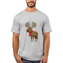 クリスマスのヘラジカTシャツ