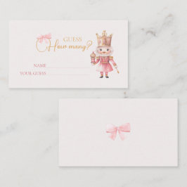 クリスマスのベイビーシャワー ナッツクラッカー ゲスハウメニー エンクロージャーカード