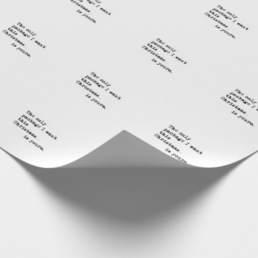 クリスマスのベストセラー私が欲しい唯一のパッケージ ラッピングペーパー (角)