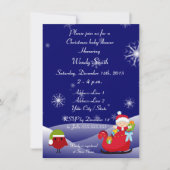 クリスマスのベビーシャワーの招待状カード 招待状 (正面)