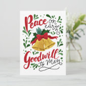 クリスマスのベルが鳴る ホリデーカード (スタンド正面)