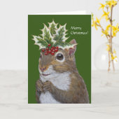 クリスマスのベルナード・ザ・スクイッル カード (黄色い花)