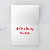 クリスマスのベンガルトラ カード (内部)