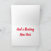 クリスマスのベンガルトラ シーズンカード (内部)