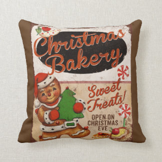 クリスマスのベーカリーのジンジャーブレッドの装飾用クッション クッション