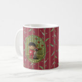 クリスマスのペットフレンド コーヒーマグカップ (正面左)