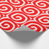 クリスマスのペパーミントの包装紙 ラッピングペーパー (角)