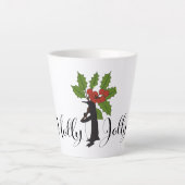 クリスマスのペンギンが可愛いTシャツ カフェラテマグ (正面)